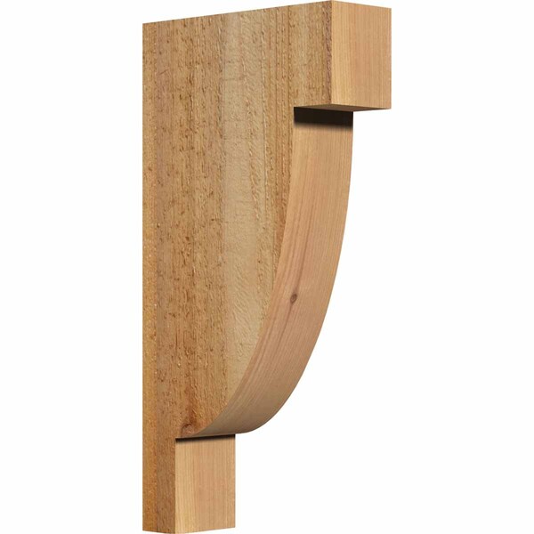Ekena Millwork Alpine Rough Sawn Corbel, Western Red Cedar, 4"W x 12"D x 24"H COR04X12X24ALP00RWR - main